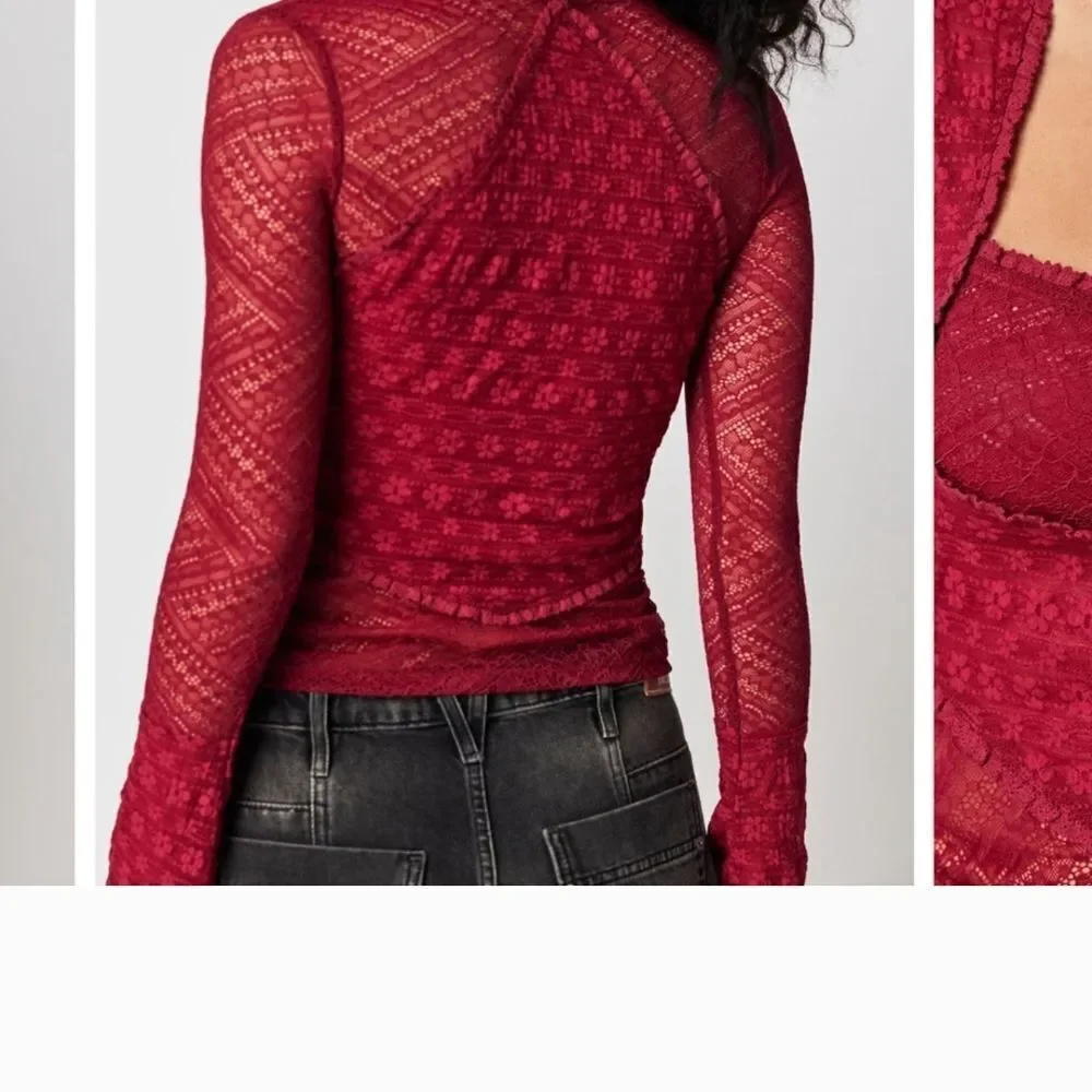 Free People Lace Top